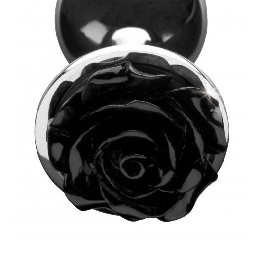 XR Booty Sparks Black Rose Anal Plug Medium