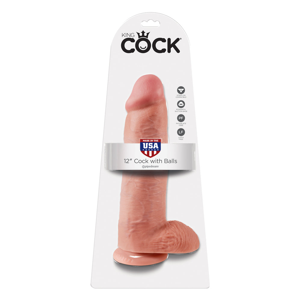 King Cock 12 Inch Cock Dildo With Balls