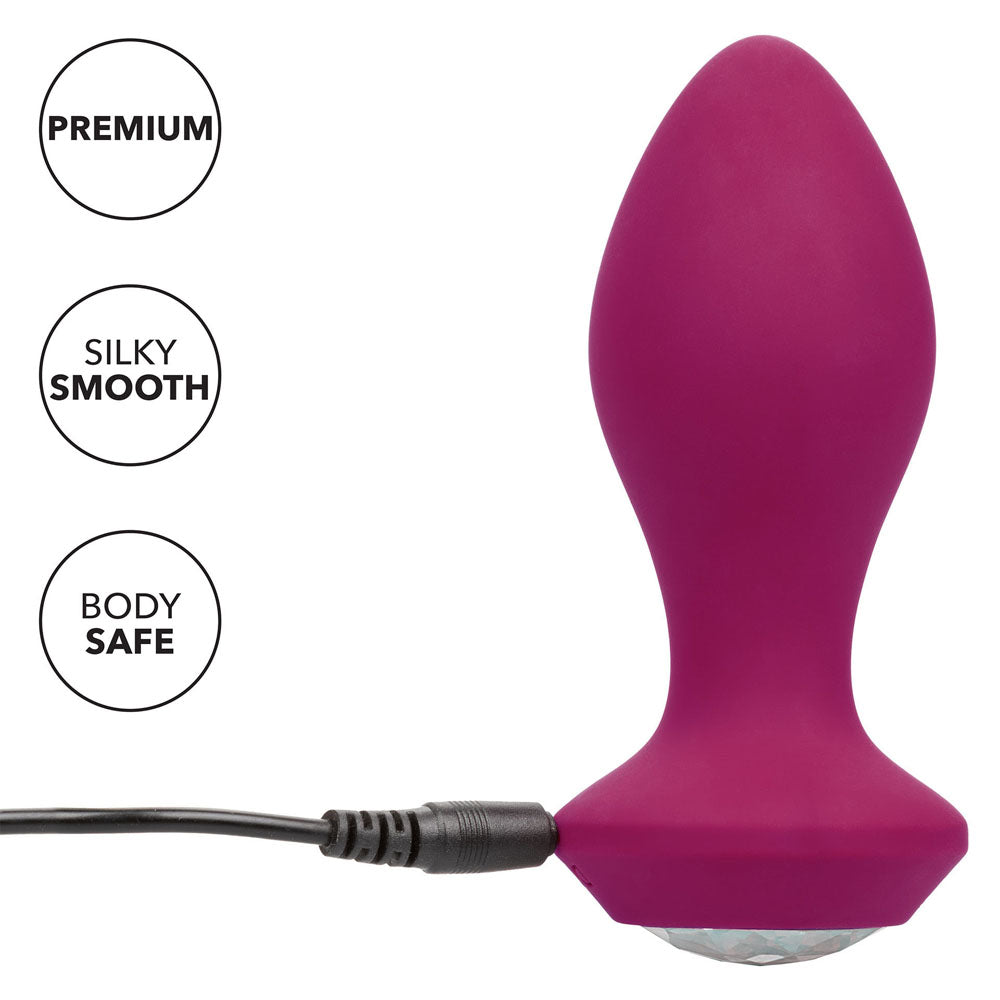 Power Gem Butt Plug Vibrating Crystal Probe PETITE