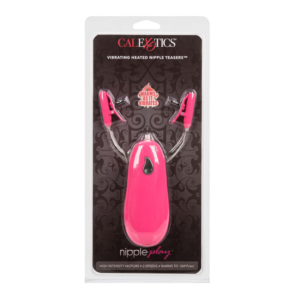 Heated Vibrating Nipple Teasers Pink