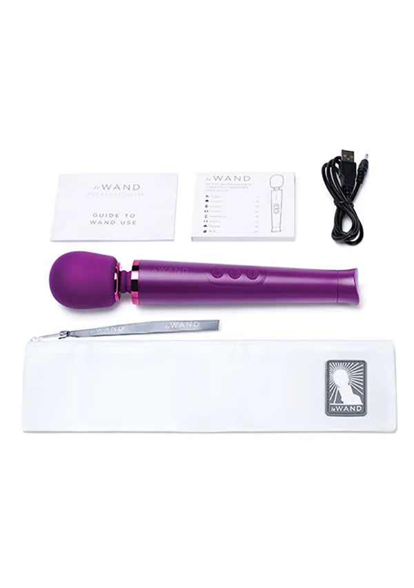 Le Wand Petite Rechargeable Vibrating Massager Dark Cherry