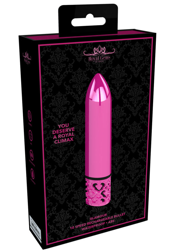 Royal Gems Glamour Rechargeable Bullet Pink