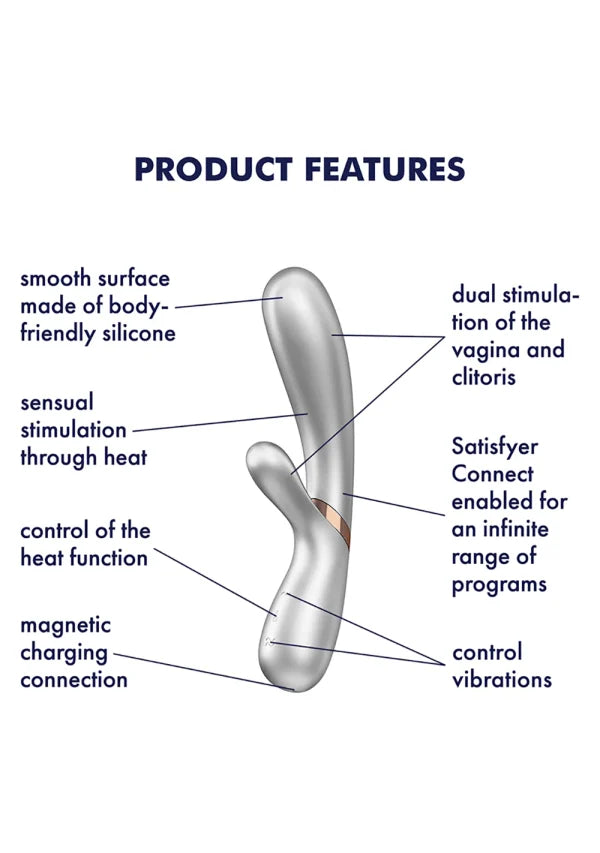 Satisfyer Hot Lover Warming Vibrator With App Control pink