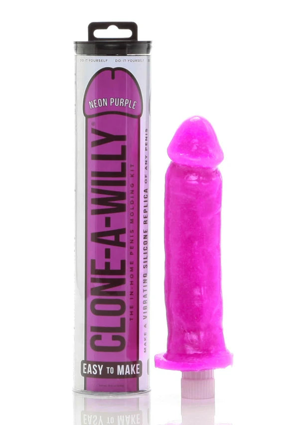 Clone A Willy Neon Purple Silicone Vibrator