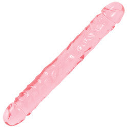 Crystal Jellies 12 Inch Double Dong Pink