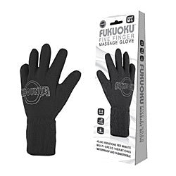 Fukuoku Vibrating Five Finger Massage Glove - Left Hand