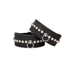 Ouch Diamond Studded Wrist Cuffs