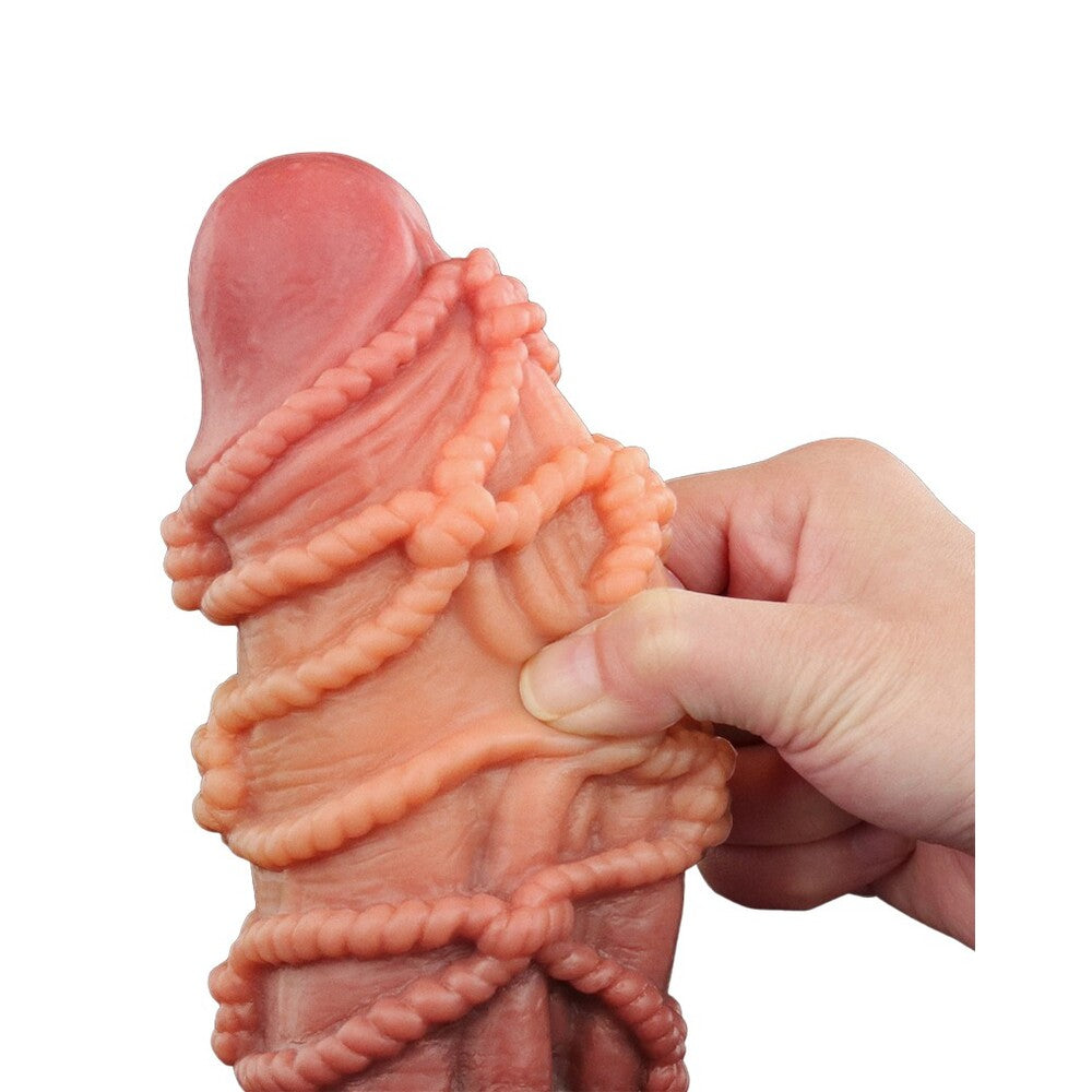 Lovetoy Extreme Dildo With Rope Pattern